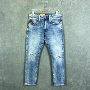 Polo Ralph Lauren Mens Sullivan Slim Distress Stretch Jeans Size 33X32
